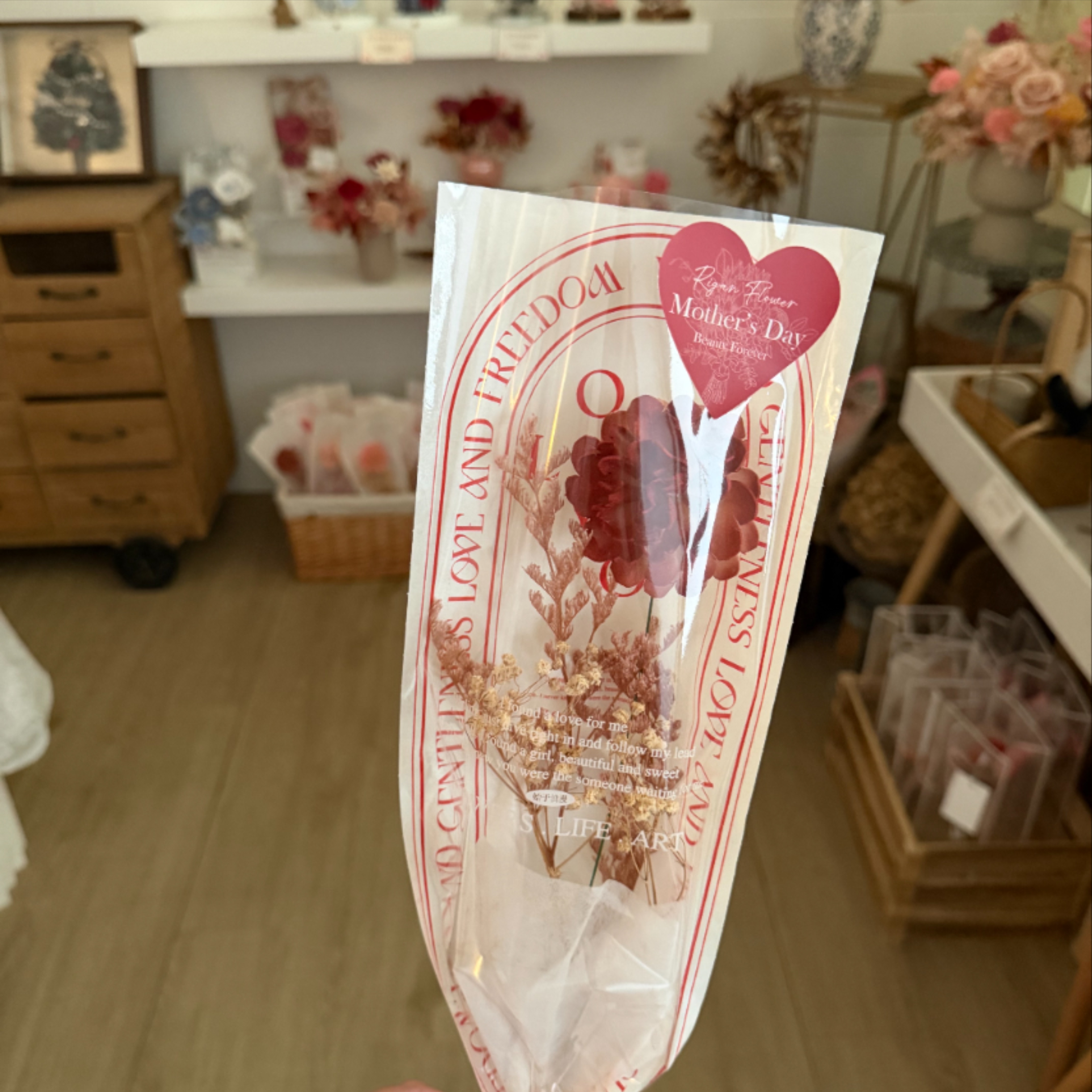 單支康乃馨擴香花束