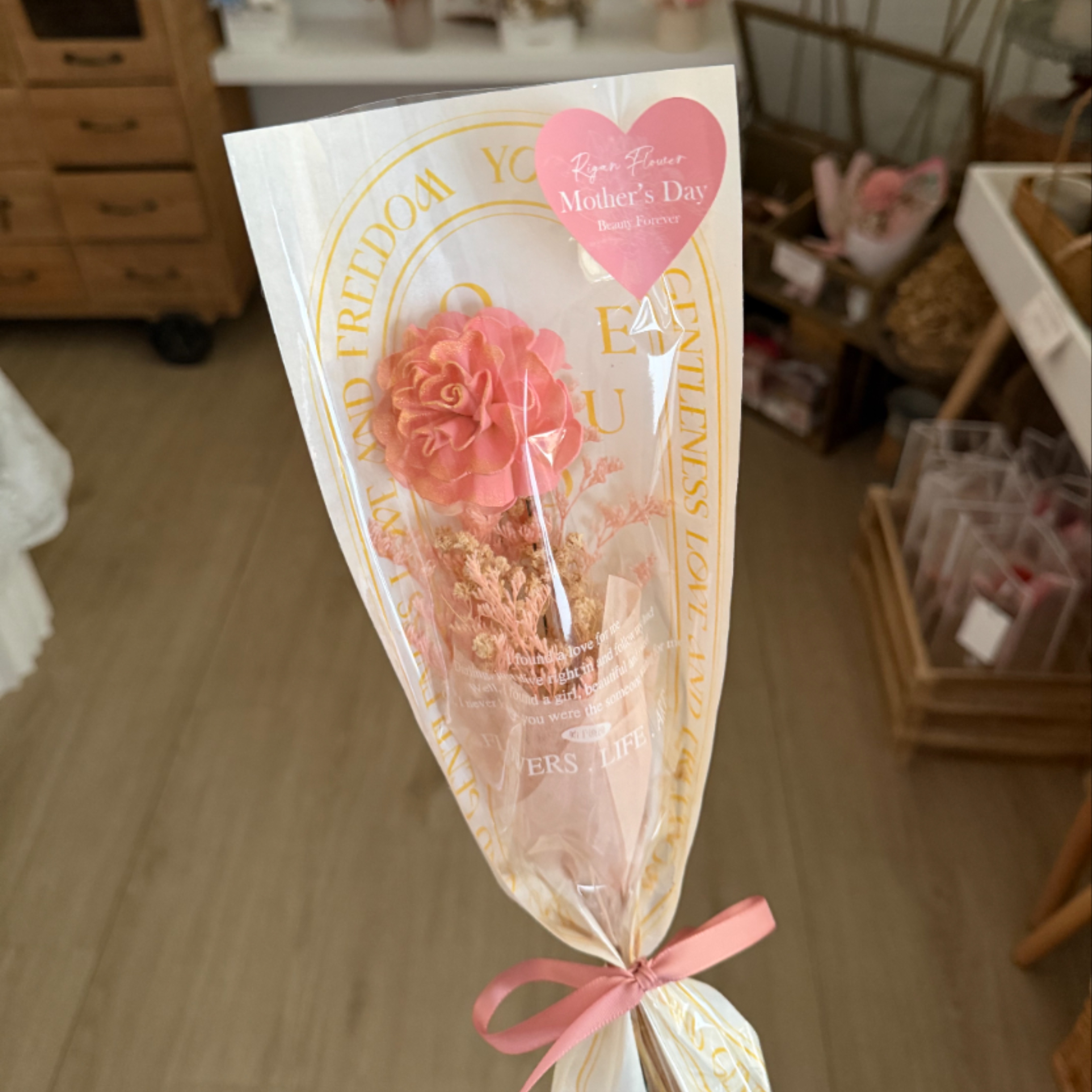 單支康乃馨擴香花束